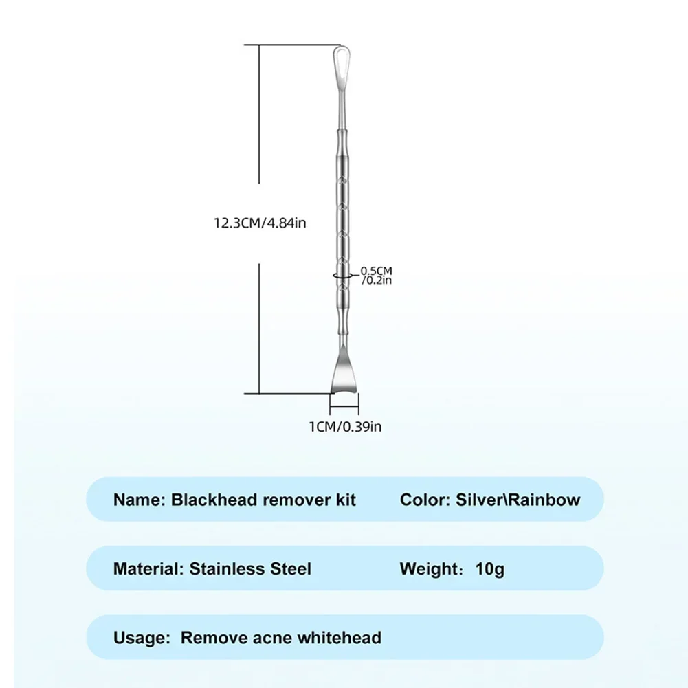Blackhead Remover Pimple Popper Tool Acne Needle Removing Treatment Comedone Whitehead Popping Zit Nose Face Blemish Extractor