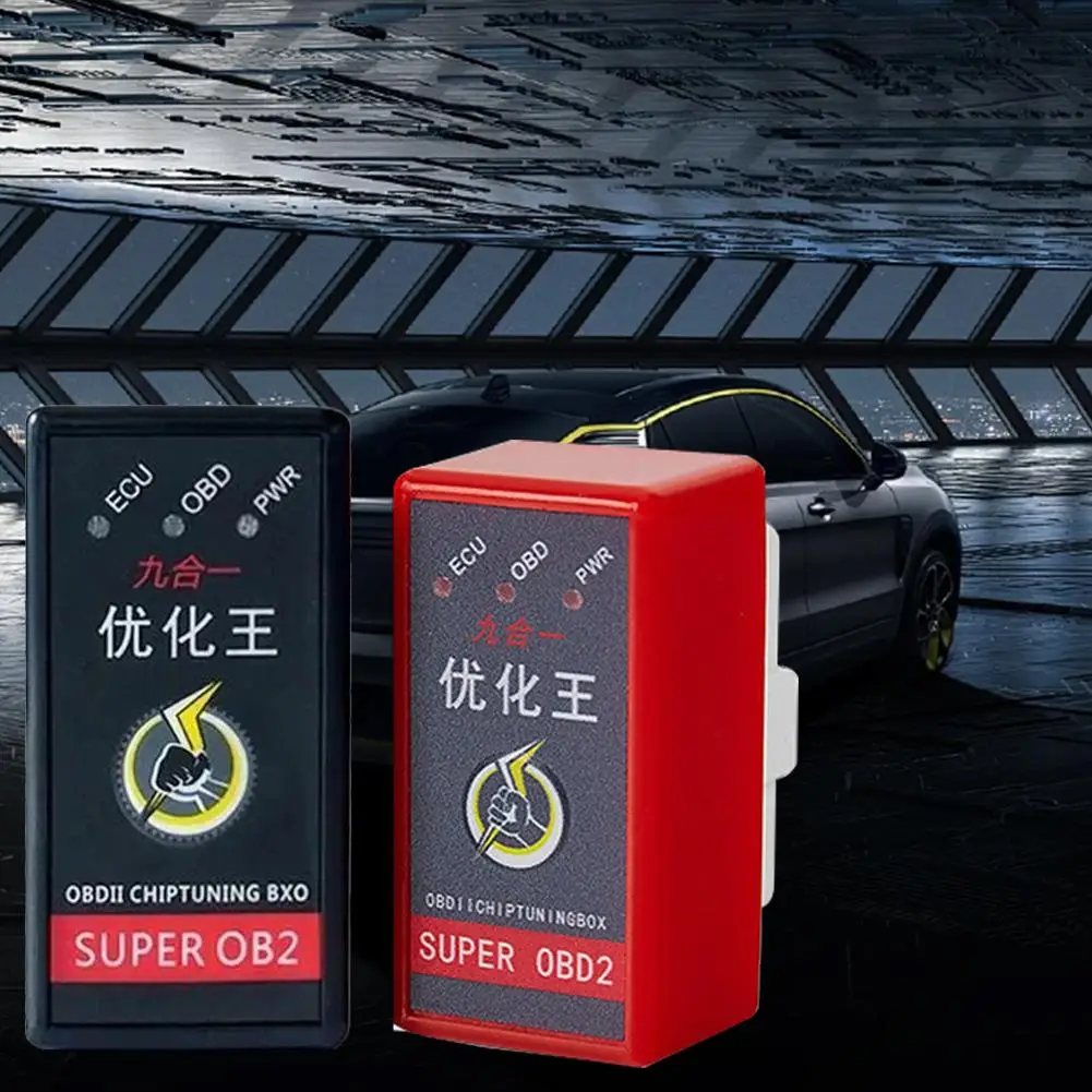 New Super OBD2 Nitro OBD EcoOBD2 ECU Chip Tuning Box Plug Car Fuel Save More Power Hot Upgrade With Switch