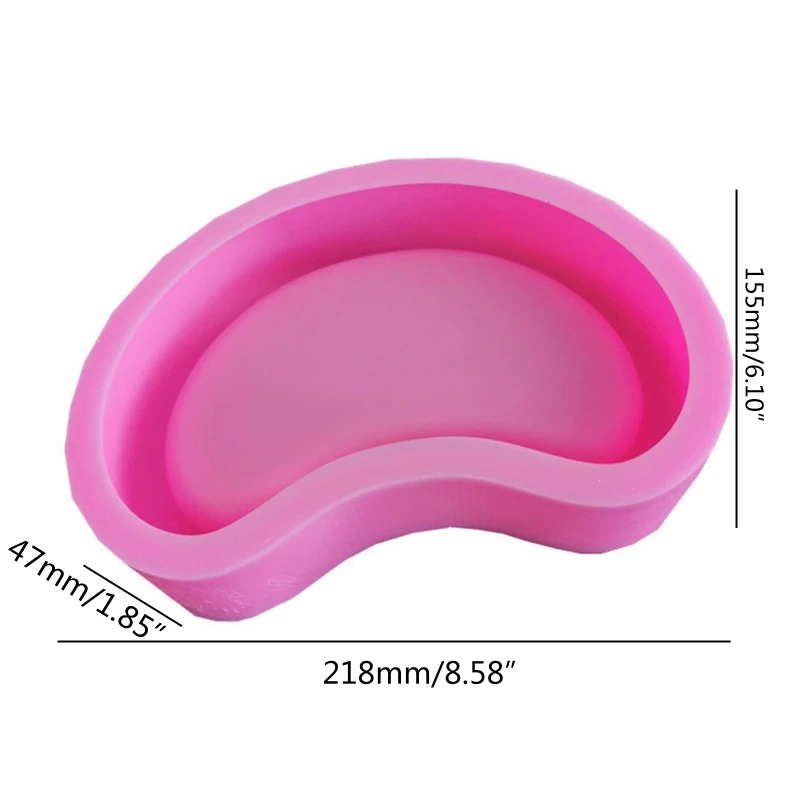 Tea Table Molds Silicone Pea Tray Molds Epoxy Resin Casting Molds Jewelry Storage Decoration Mould for DIY Craft