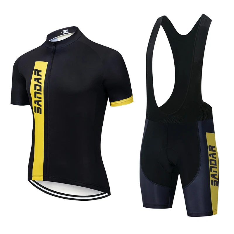 SANDAR Cycling Clothes for Men Mtb Shirt Men's Cycling T-shirt Mountain Bikes Kit Bike Jersey Shorts cycling clothing men