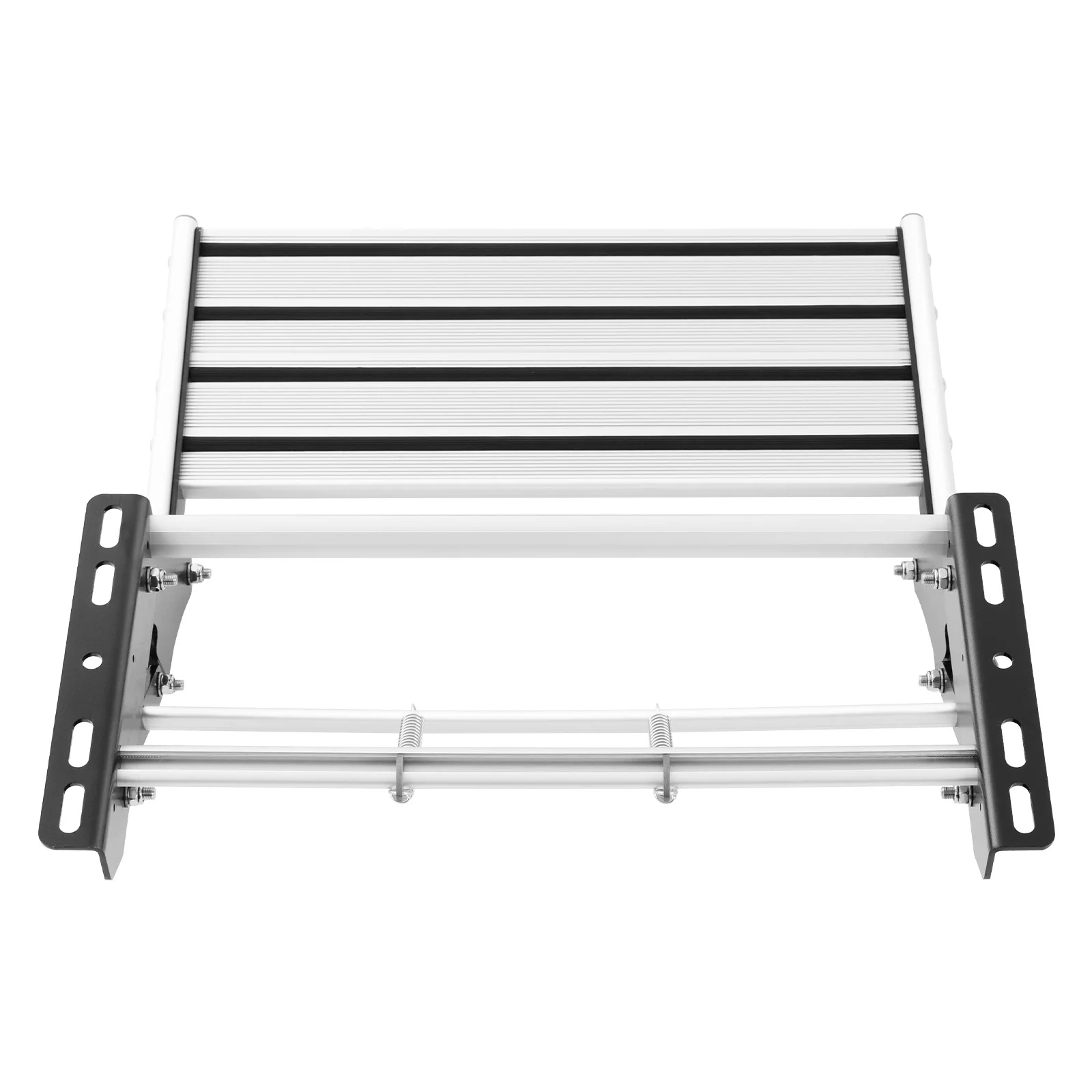 Manuelle Wohnmobil-Treppe, zusammenklappbar, 150 kg Fassungsvermögen, Konstruktion aus Aluminium und Stahl, rutschfestes Gummi, für Wohnmobil-Reisen – Detail 13