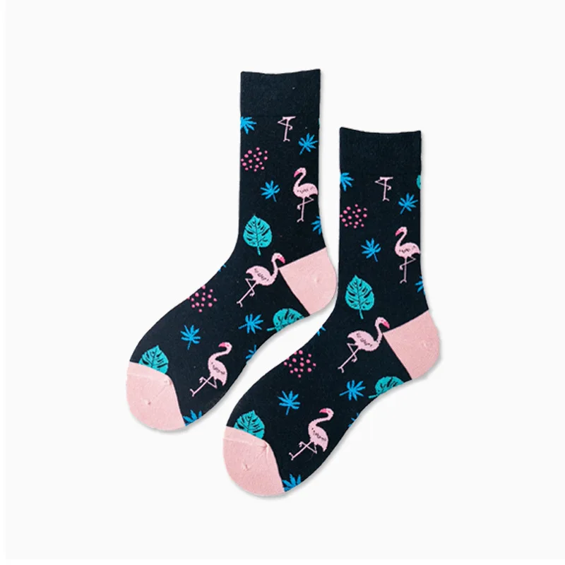 Spring and Summer New Men\'s and Women\'s Stockings Japanese Fruit Animal Trendy Socks Happy Long Tube Trendy Socks