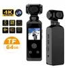 4K Ultra HD Pocket Action Camera 270° Rotatable Wifi Mini Sports Camera Waterproof Case Helmet Travel Bicycle Driver Recorder 1