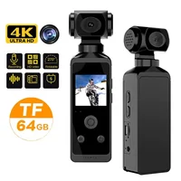 4K Ultra HD Pocket Action Camera 270° Rotatable Wifi Mini Sports Camera Waterproof Case Helmet Travel Bicycle Driver Recorder 1