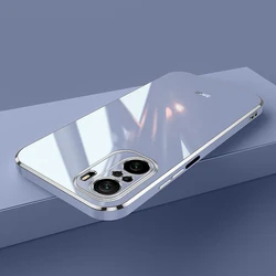 Luxury Square Plating Shockproof Silicone Back Cover for Xiaomi 11X Pro (Gs6D grey)