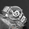2PCS/Set Fashion Women's Watch Hollow-out Musical Note Dial Steel Band Quartz Watches Heart Bracelet Set 4