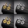 EUEAVAN Round Tree of Life Stainless Steel Drop Earrings for Woman Girls 2023 Trendy Good Luck Earring Amulet Jewelry Party Gift 1