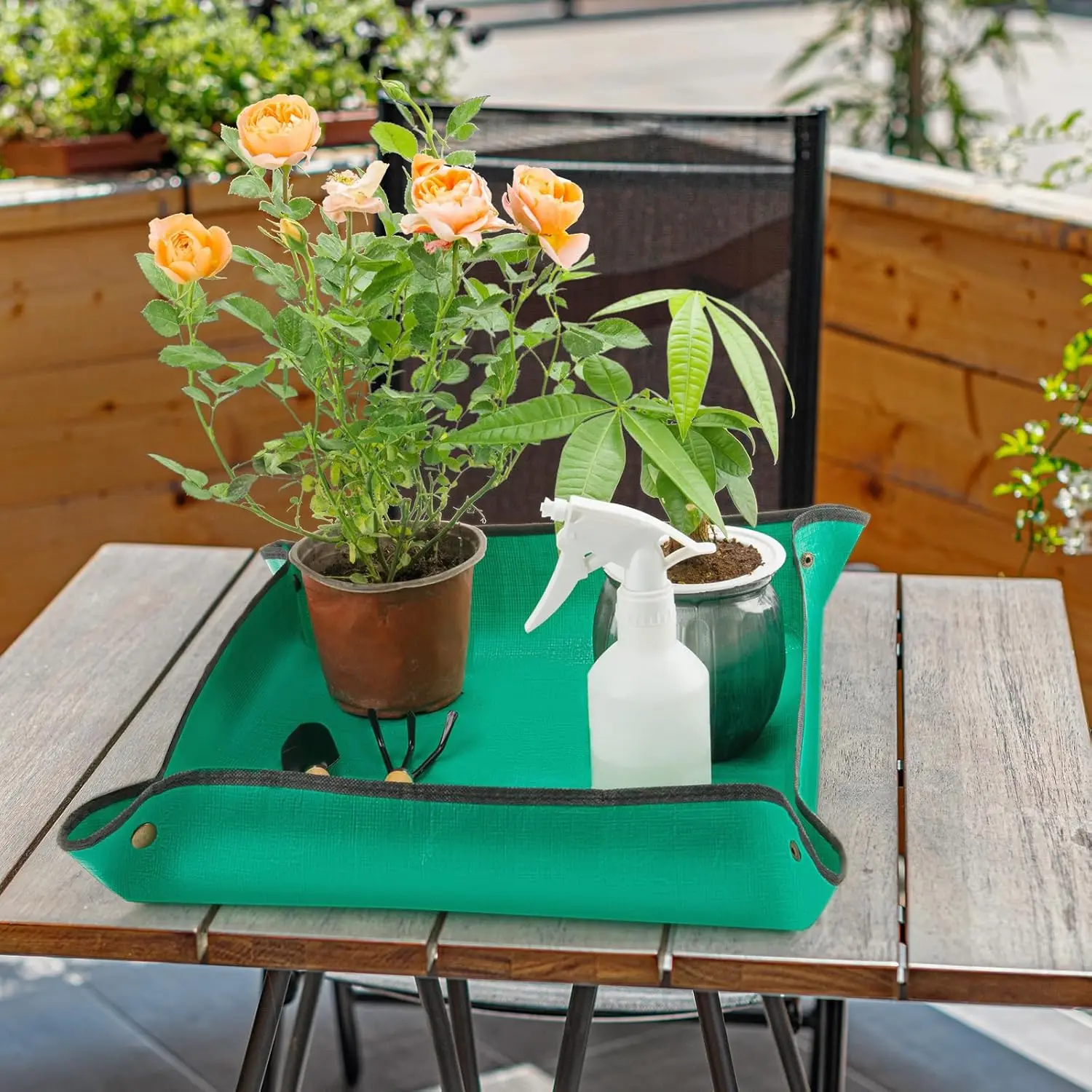 Foldable Waterproof Gardening Potting Mat for Planting and Transplanting
