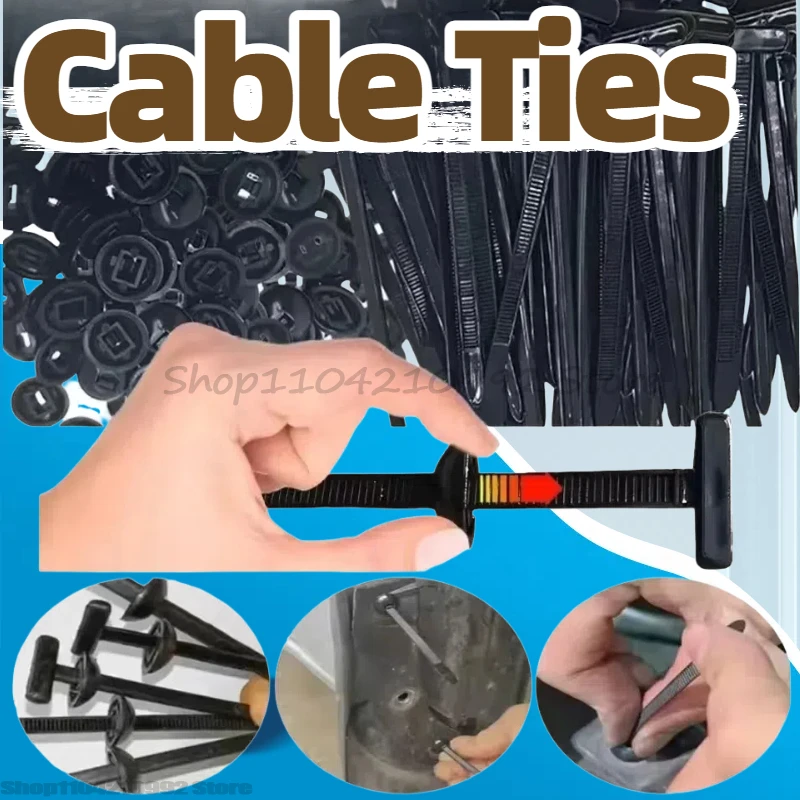 สายรัดเคเบิลไนลอนแบบมีหัวล็อค ใช้แทนสกรู สำหรับยึดติดกับบังโคลนรถยนต์ ฝากระโปรงท้าย แผงป้องกันเครื่องยนต์ ใช้จัดการสายไฟ 1