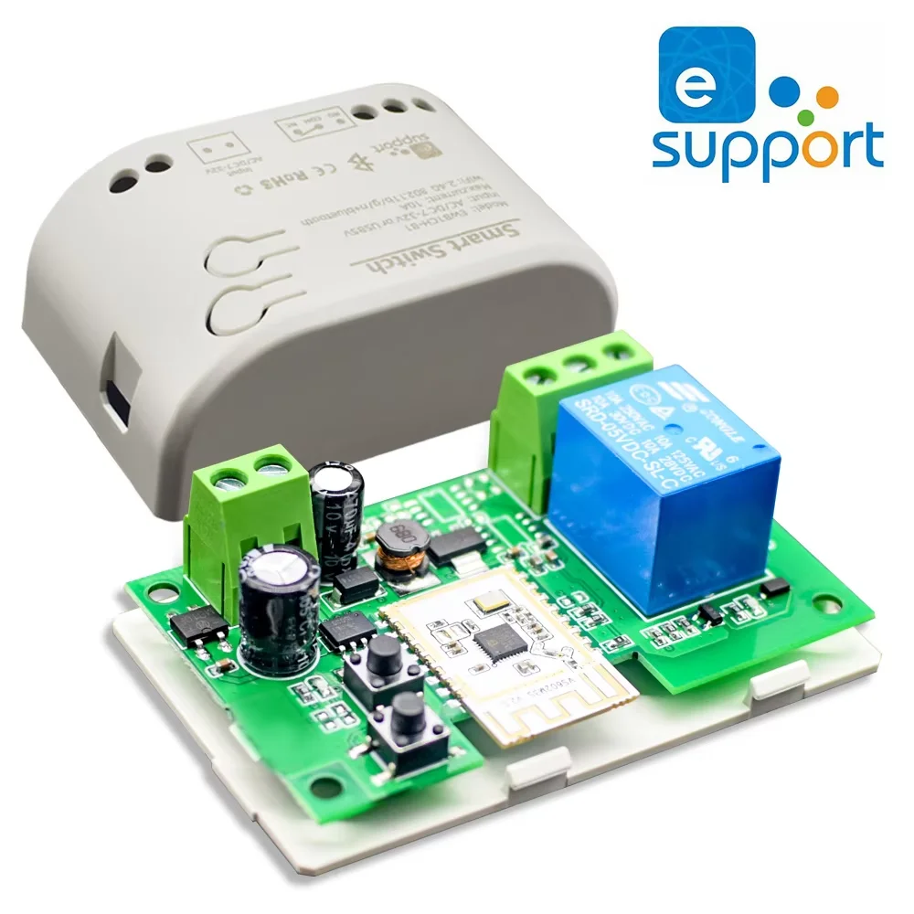 1CH RF Smart Switch 12V 24V 220V AC DC WIFI Ewelink Remote Control Garage Door Opener Switch 10A Relay Self-locking inching