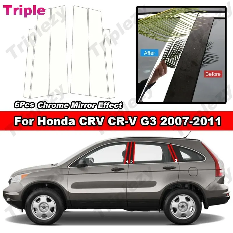 ڵ ¦ â ߾ BC  Ʈ ƼĿ Ʈ,  , ź ,  ũ, ȥ CRV CR-V G3 2007-2011 , 6 