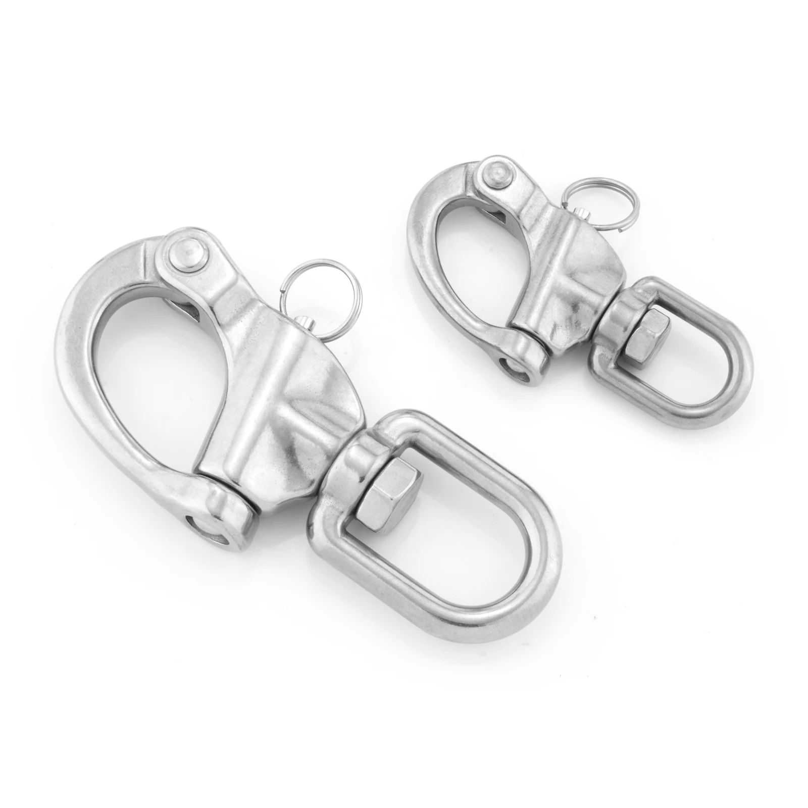 1Pc Stainless Steel 316 Spinnaker Swivel Snap Hook 87Mm/128Mm Marine Grade Shackle Pin Quick Release Boating Anchor Camp Chain