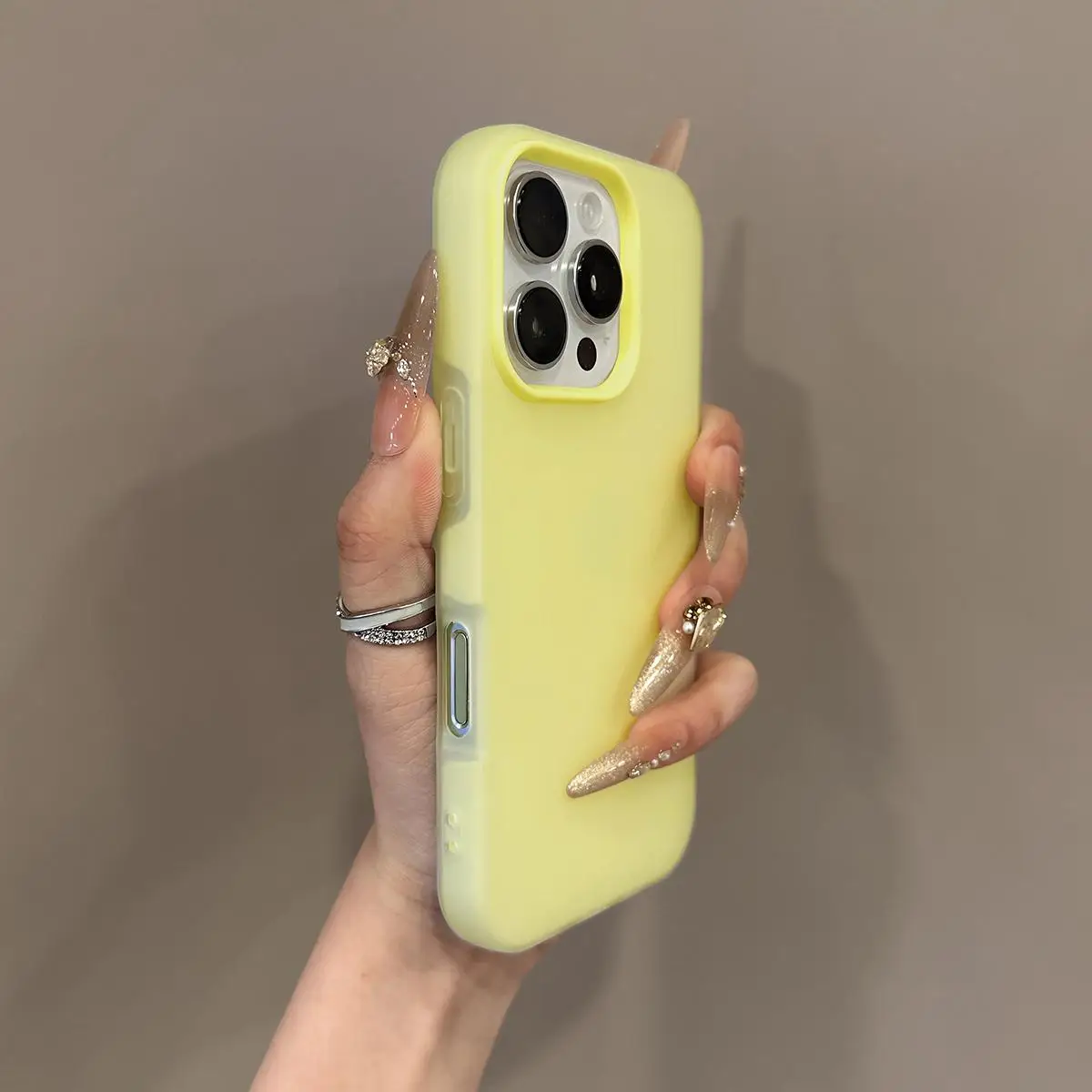 Luxury 2-in-1 Candy Color Clear Matte Phone Case - Shockproof Bumper Soft Jelly Cover