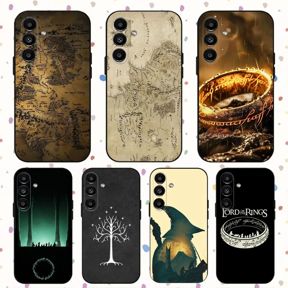 Black Soft Cover Phone Case Featuring a Map Inspired by The Lord of the Rings