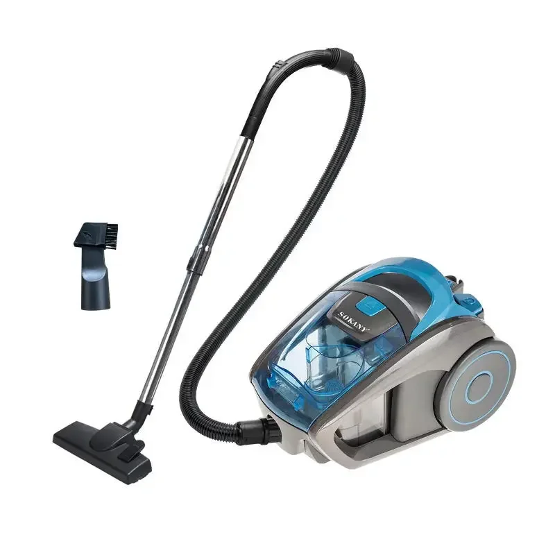 Houselin 2800W Bag Can Vacuum Cleaner, Corded Vacuum Cleaner, 1.5 Litre Capacity, Wet & Dry, Aluminium Telescopic Pole 5