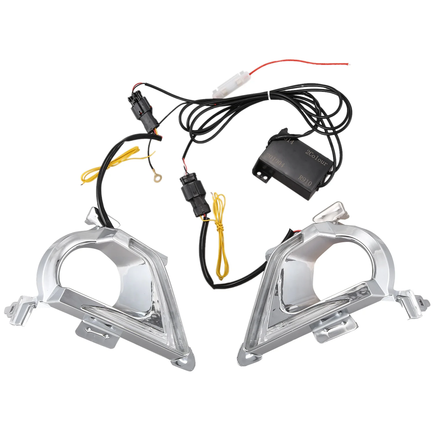 Car Drl Led Daytime Running Light Daylight Per Toyota Innova 2016 2017 Turning Yellow Signal Style Relay