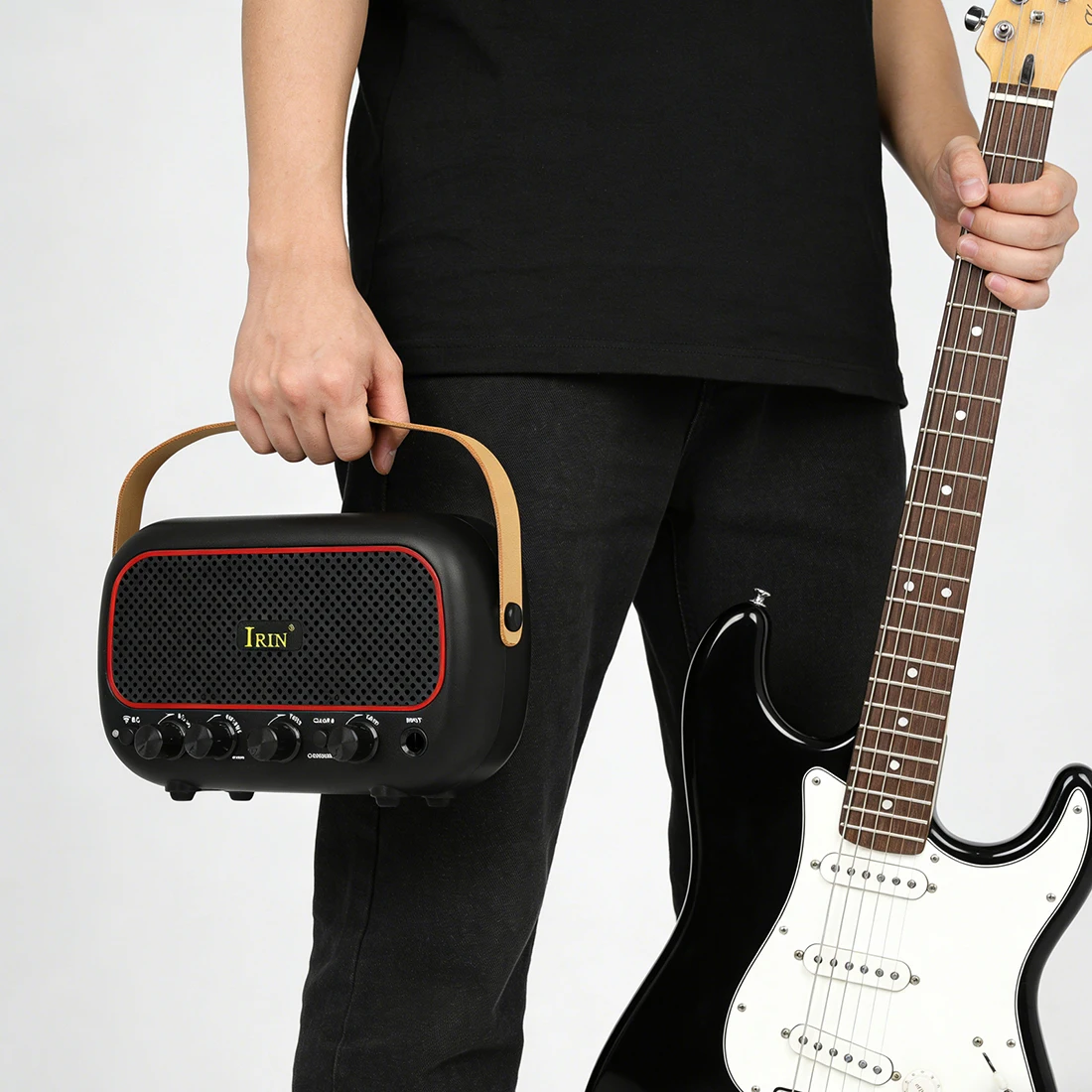 IRIN Amplifier MY-01 Bluetooth Audio AMP Portable Speaker Electric Guitar Mini Amplifier 5W Output Guitar Parts