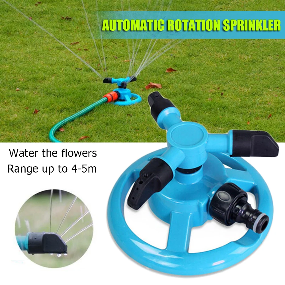 360 Degree Rotating Sprinklers Garden Lawn Device Household Auto Watering Grass 3 Nozzle Garden Planting garden sprinkler,irrigation sprinklers,drip irrigation sprinklers