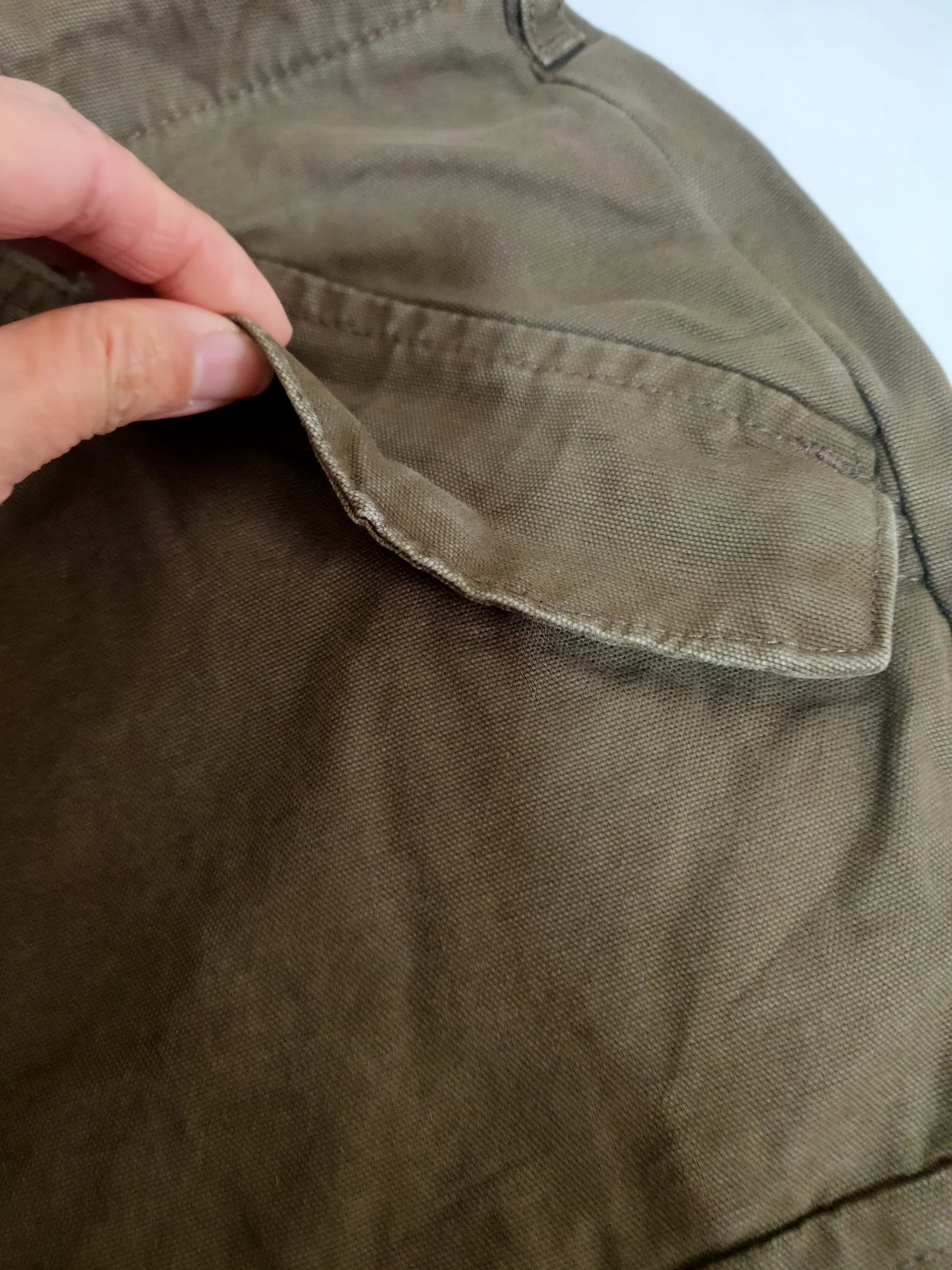 American Loose Straight Tube Canvas Verschleißfeste Arbeitshose Herren-Fallschirmjägerhose mit mehreren Taschen, strapazierfähig, lässig, lang – Detail 10