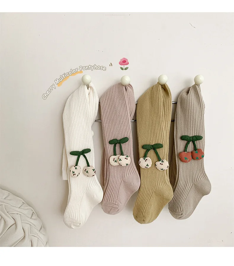 Korean Cute Baby Girls Tights Cotton Knitted Leggings Pineapple Baby Pantyhose Newborn Girls Pantyhose Kids Fishnet Stockings
