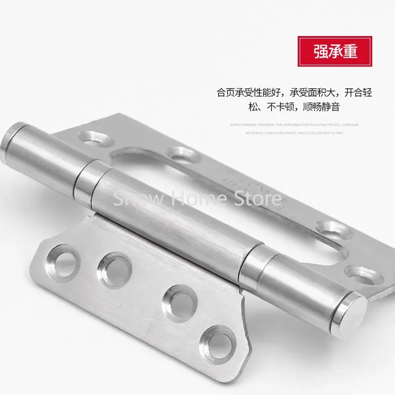 Mother And Son Hinge Stainless Steel Letter Loose-leaf Wooden Door Slot-free Accessories