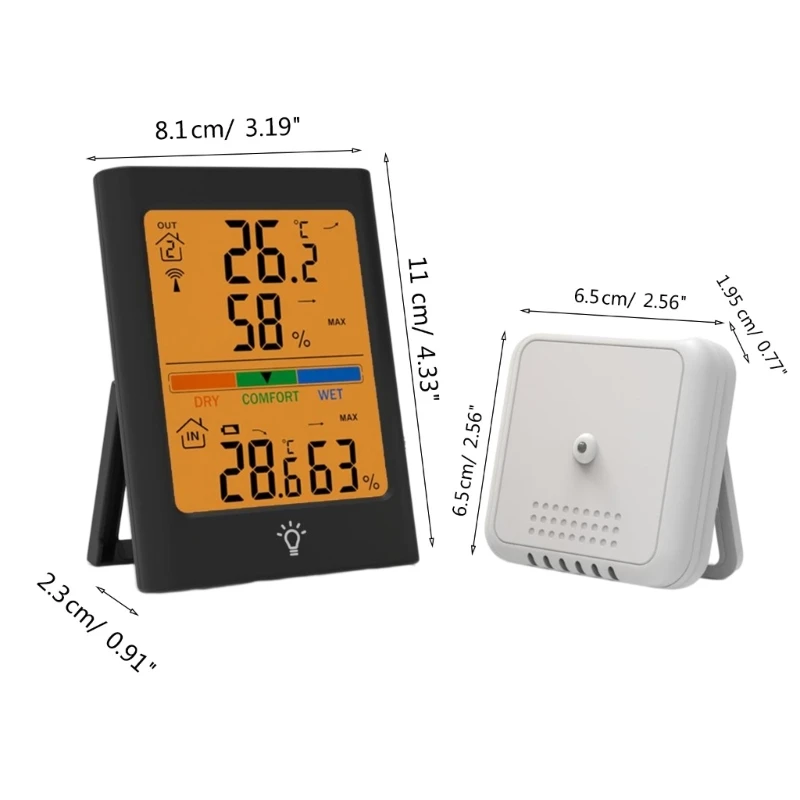 Dropship Weather Station Wireless Digital Indoor/Outdoor Forecast  Temperature Humidity Meter LCD Display Thermometer Hygrometer to Sell  Online at a Lower Price