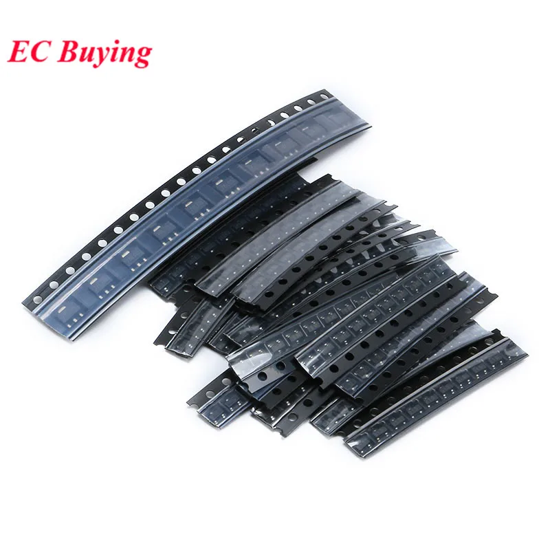 5Sets/1set SOT-23 SMD Transistor Kit for S9013 S9014 S9015 S9018 MMBT3904 MMBT3906 A92 C1815 A1015 Samples KIT 18 kinds*10 pcs Transistors Kit