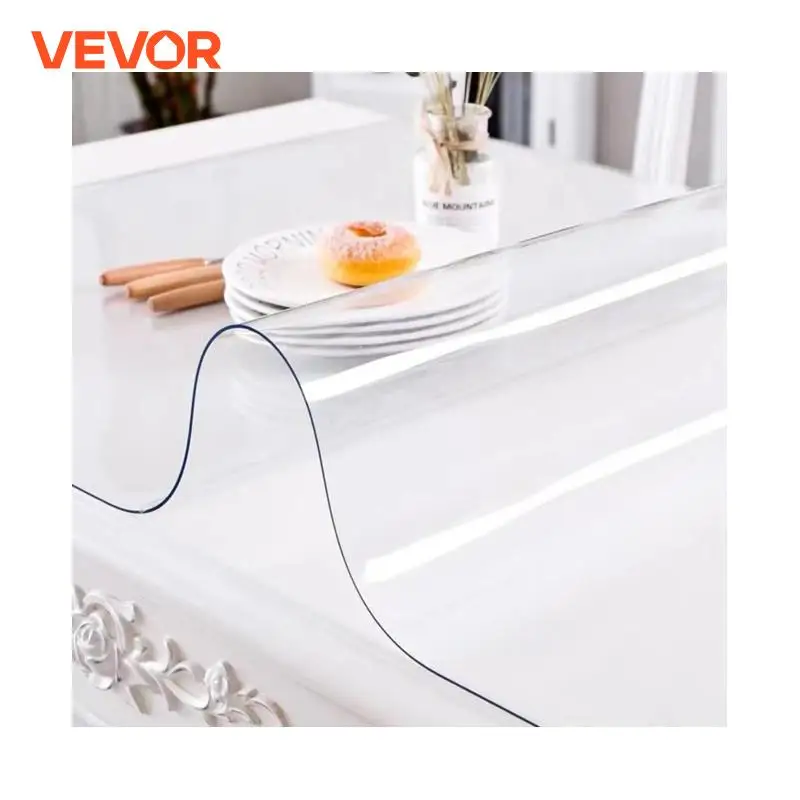 Transparent PVC Table Cover Protector for Dining Tables