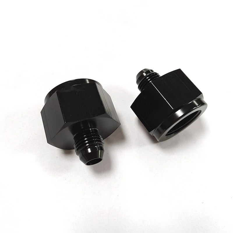 AN10 Female to AN6 Male Flare Fitting Reducer Adapter BLACK