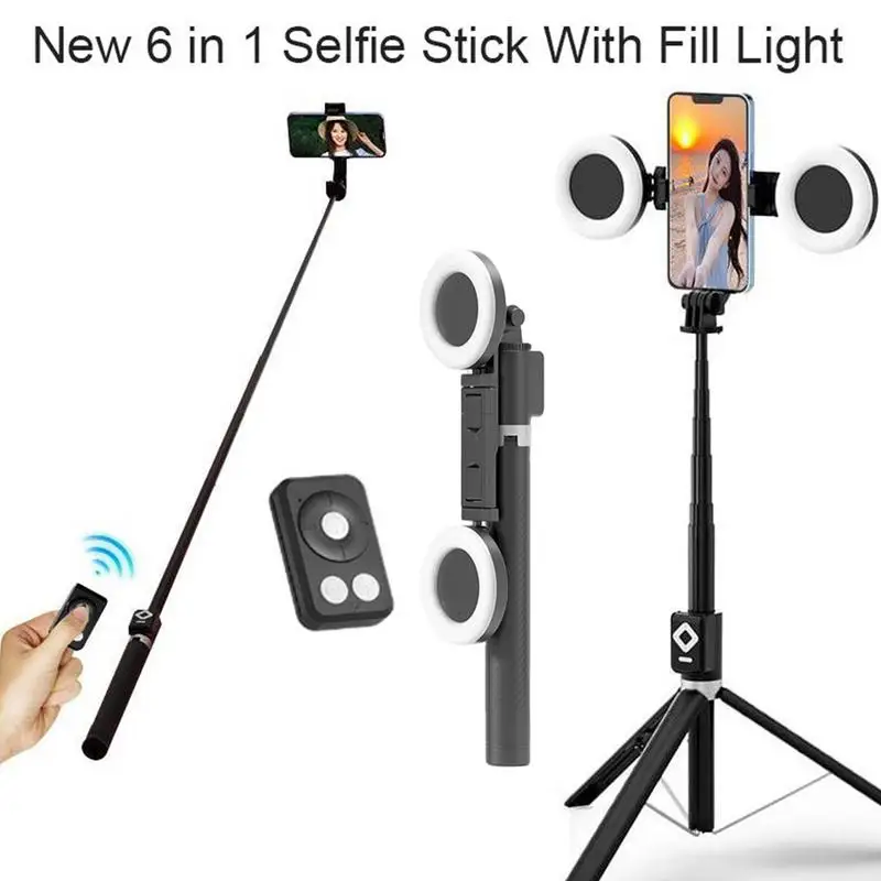 67-inch Height Selfie Stick Tripod Light Portable Wireless Blue Tooth Remote Phone Tripod For Travel Cell Phone Holder selfie stick tripod selfie stick cell phone selfie stick smartphone selfie stick phone selfie tripod