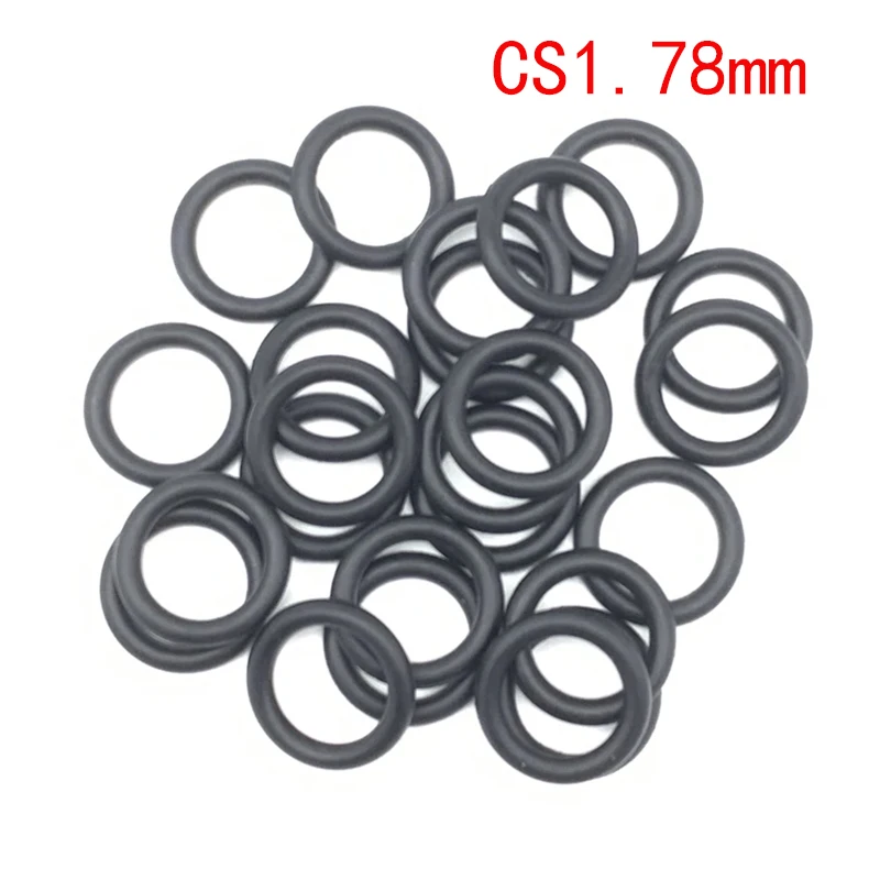 

50pcs EPDM O-Ring Gasket CS1.78 ID1.78 ~37.82mm EPDM Automobile Nitrile Rubber Round O Type Corrosion Oil Resistant Seal Washer