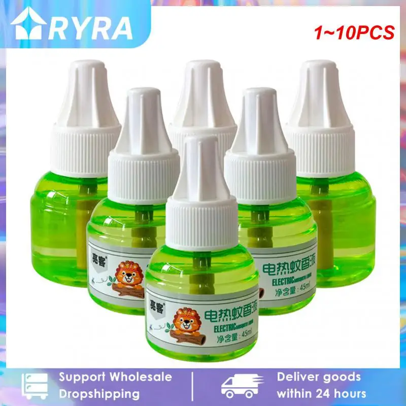 1 ~ 10 Pz 45Ml Elettrico Liquido Per Zanzare Portatile Repellente Per Insetti Riscaldatore Antizanzare Sicuro Non Tossico Insapore Bobina Di Zanzare