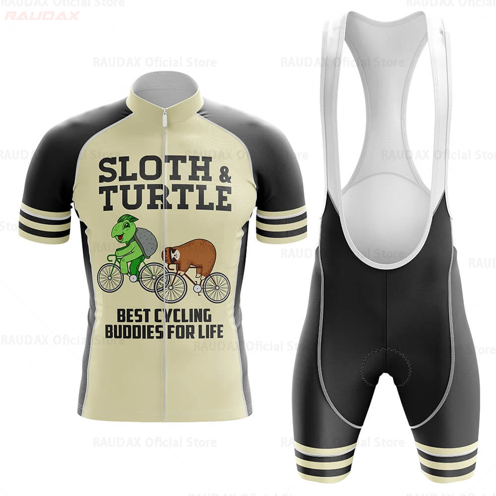 Set Ciclismo Estivo Squadra Sloth Abbigliamento MTB Professionale - immagine 2