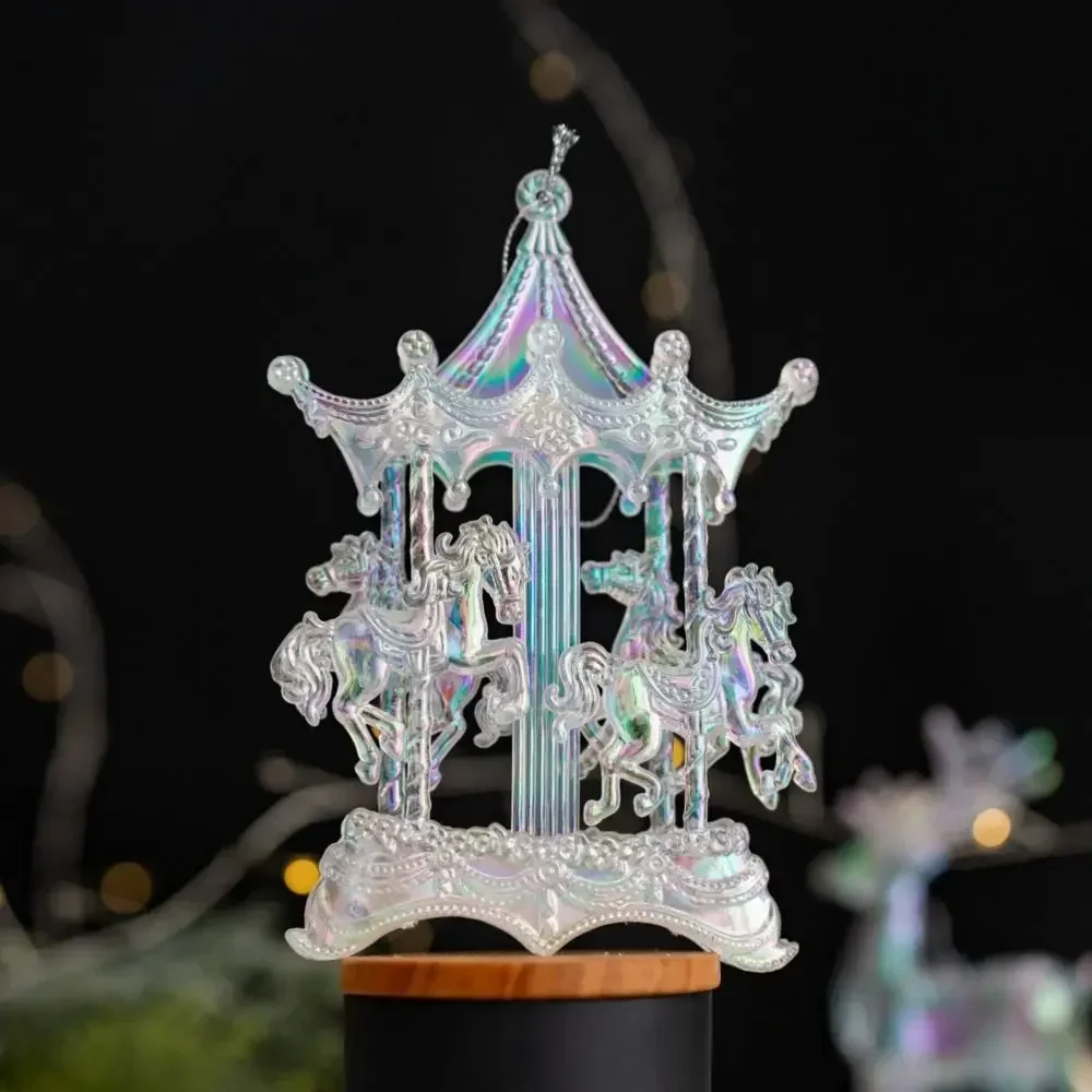 Acrylic Transparent Christmas Tree Ornament Snowflake Design