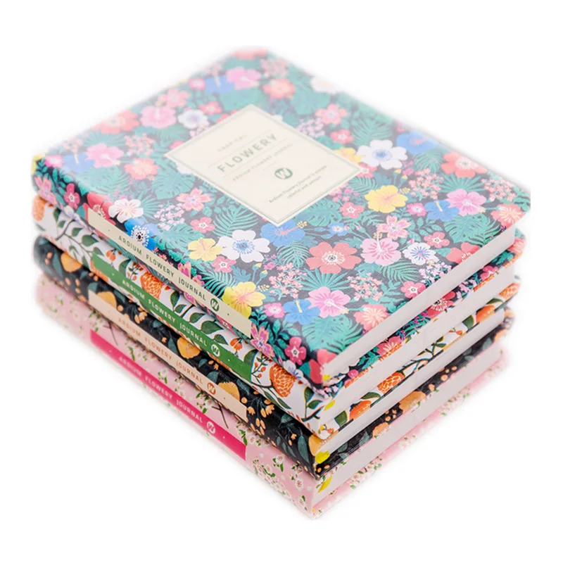 Fashion Floral Schedule Minute Note Book Diary Weekly Planner Flower Notebook School Office Supply Handbook Student Stationery