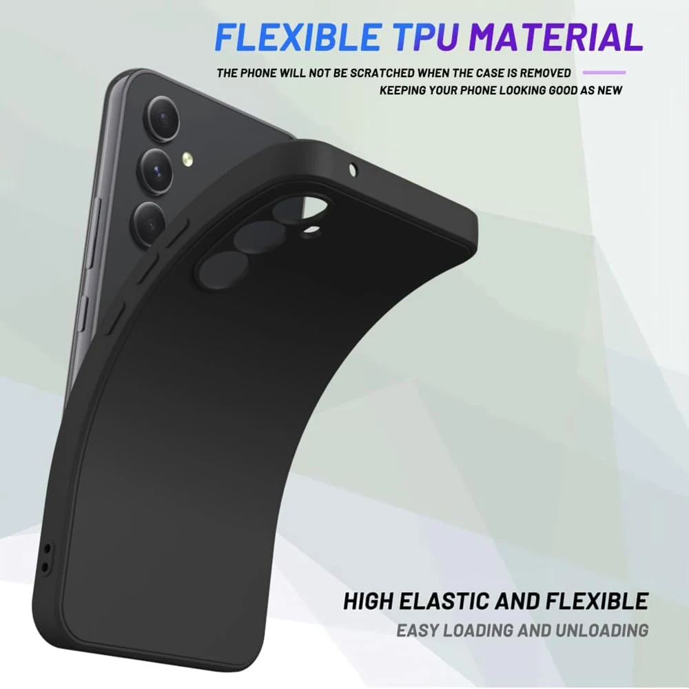 Premium Black Soft Silicone Phone Case