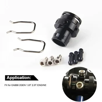 Adattatore per rubinetto turbo automatico in alluminio per VW GOLF MK6 AUDI A3 4 TT Leon 1.8 2.0TSI EA888 2gen 1.8t 2.0t motore nero