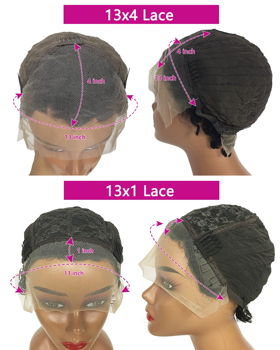 Pixie Cut Wig Short Bob Human Hair 13x4 Lace Frontal Wigs Transparent Lace Human Hair For Black Women Lace Front Human Hair Wig