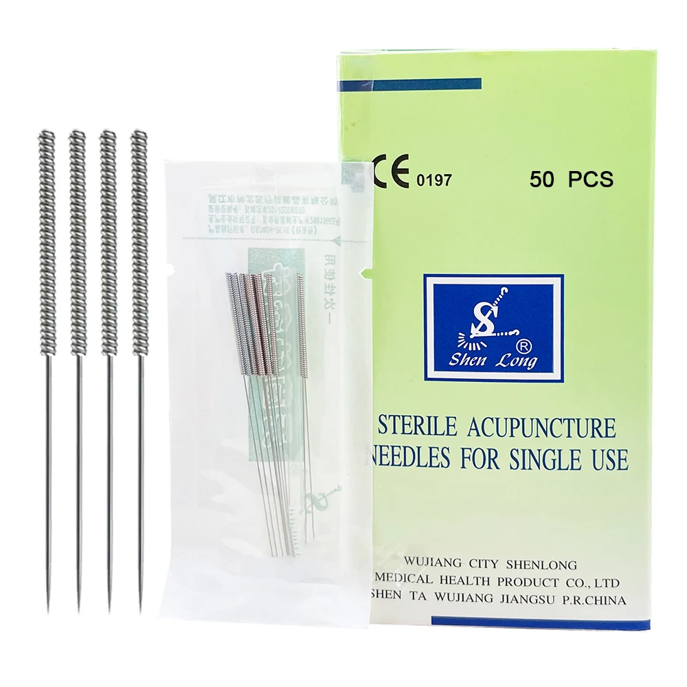 Disposable acupuncture needle 50 PCS sharp sterile with individual packaging massage therapy CE