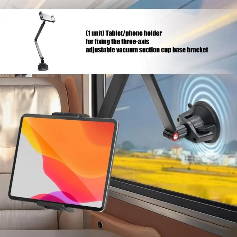 R53C Drehbare Tablet-Telefonhalterung mit Staubsaugerbasis und ausziehbarem Arm für und Zuhause – Detail 9
