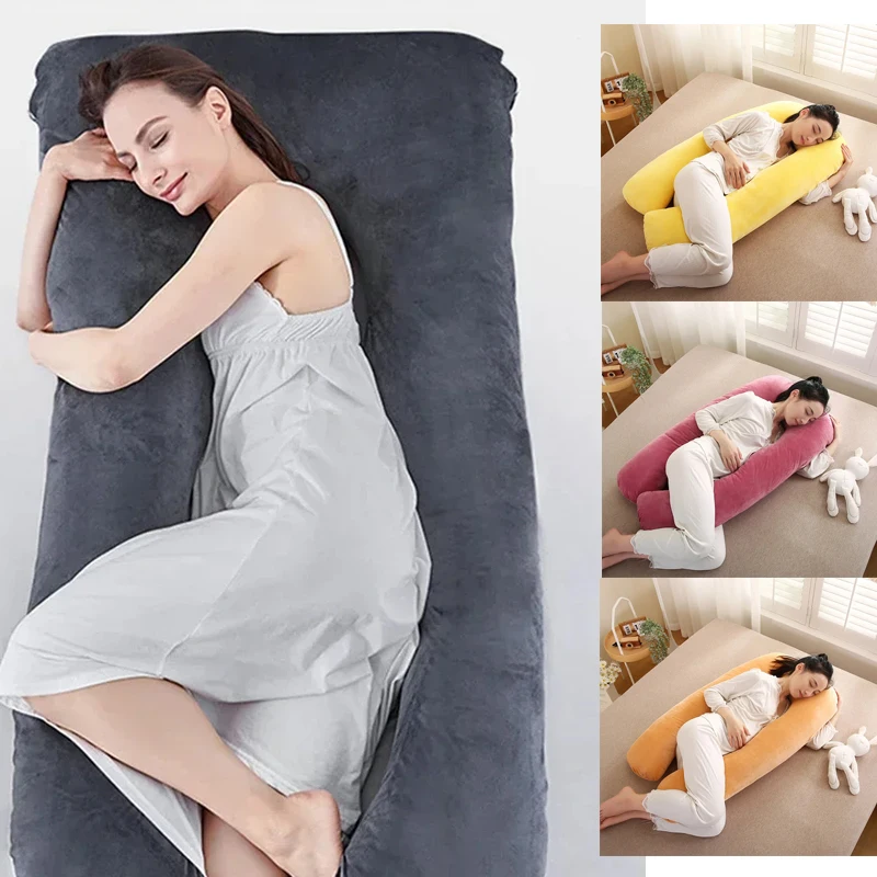Maternity pillow four seasons universal simple soft comfortable belly waist leg full body U-shaped cushion pregnancy pillow
