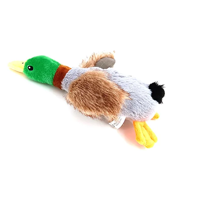 Dog Chew Toys Cute Plush Duck Sound Toy Stuffed Squeaky Animal Squeak