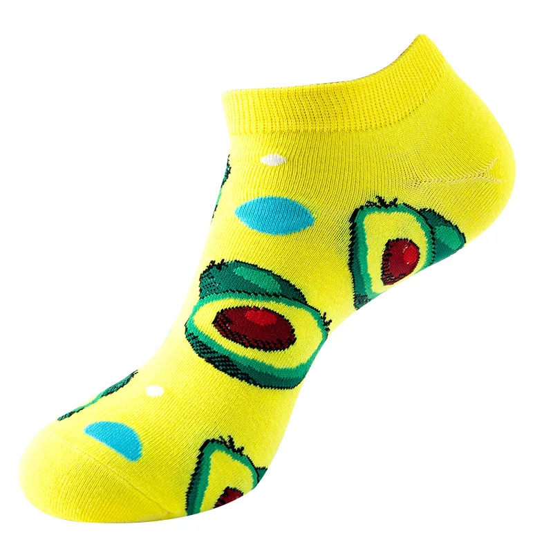Men's Novelty High-Quality Geometric Fruit and Sushi Patterned Fashion Socks