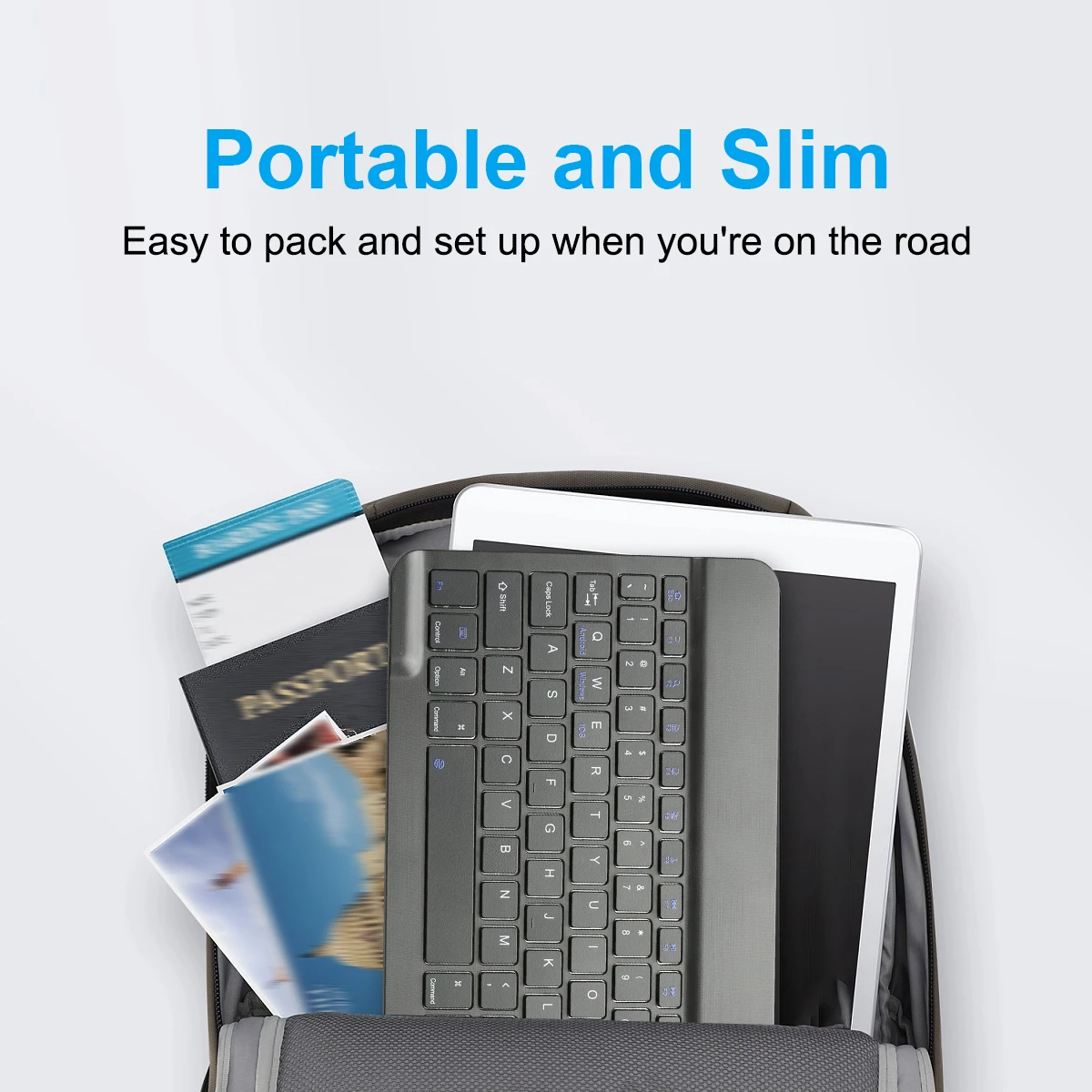 Mini Wireless Keyboard Bluetooth-compatible Keyboard For ipad Phone Tablet Portable Wireless For Samsung Xiaomi Android
