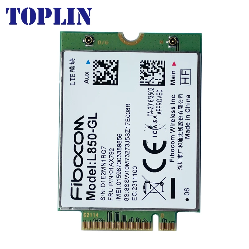 L850-GL M.2 Card 01AX792 4G LTE Wireless Module For ThinkPad X1 Carbon Gen6 X280 T580 T480s L480 X1 Yoga Gen 3 L580