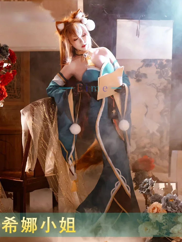 Gioco Genshin Impact Miss Hina Cosplay Gorou Cosplay Genshin Impact Gorou Trasformazione Sessuale Costume Donna Cosplay Su Misura