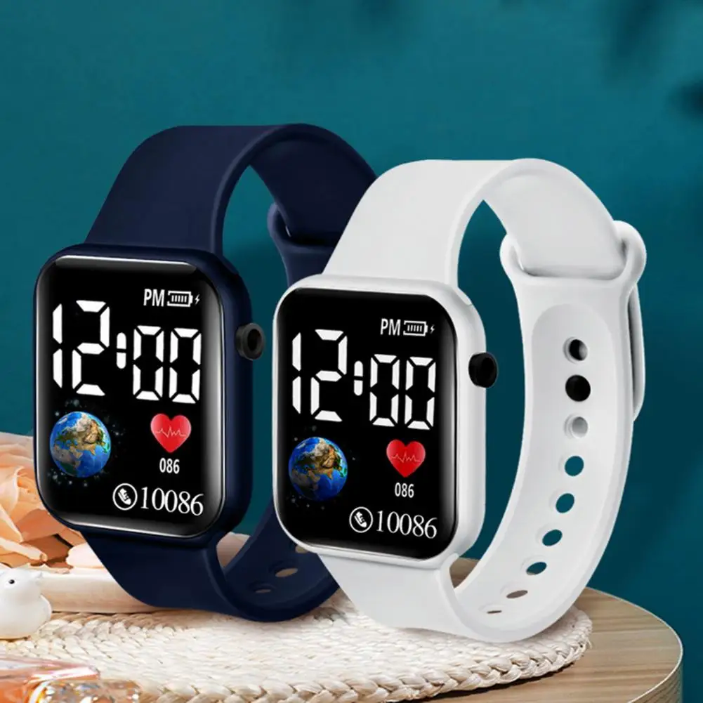 

Digital Watch Useful Multipurpose LED Wristwatch Silicone Sports Wristwatch LED Digital Display Wristwatch for Sports