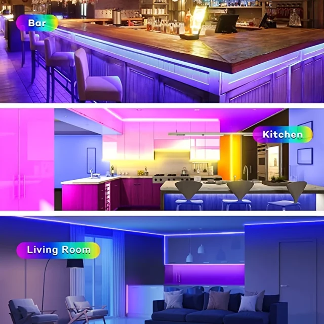 USB 5V Strip Led Lights Tape RGB 5050 Led Wall Room APP Remote Control Flexible LED Tape Diode Lights for Room Home Decoration 6