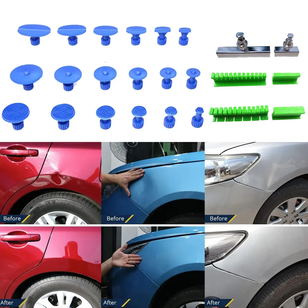 

1 Set Car Dent Repair Tools Car Hail Dent Removal Tools Kit Flexible Tabs for Slide Hammer Paintless Dent Repair Car Accessories