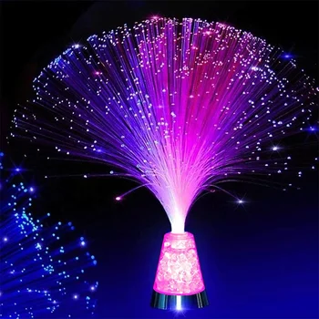 멀티 컬러 LED 광섬유 램프 조명, 실내 장식, 별이 빛나는 하늘 축제 램프, LED 야간 조명, 캠핑 분위기 램프
